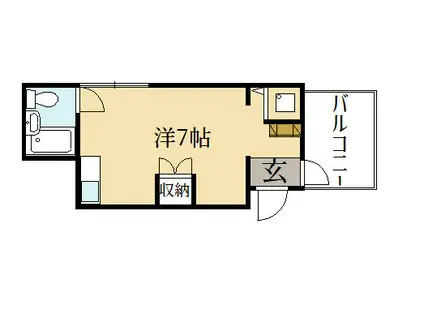 パル大久保(1K/2階)の間取り写真