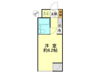 ノア道玄坂(ワンルーム/4階)の間取り写真