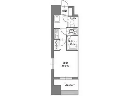 インプルーブ鶴舞(1K/11階)の間取り写真