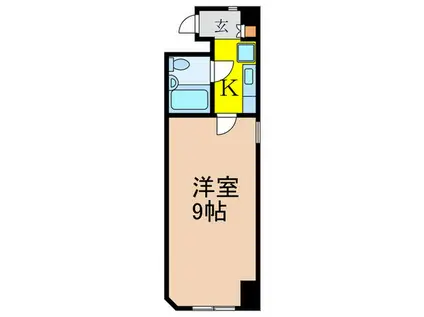 メゾン井荻(1K/4階)の間取り写真