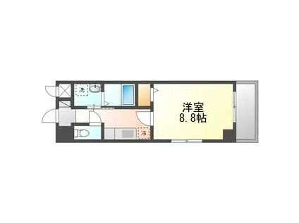 メゾン SHINKA(1K/3階)の間取り写真