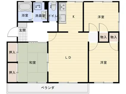 フォレストコート(3LDK/1階)の間取り写真