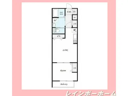 クオーレ我孫子I(1LDK/2階)の間取り写真