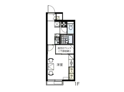 レオパレスシュウI(1K/1階)の間取り写真