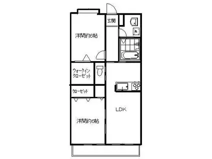 リモンチェッロ(2LDK/1階)の間取り写真