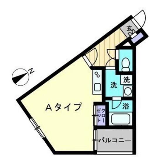 アルファレガロ中庄駅前(ワンルーム/4階)の間取り写真