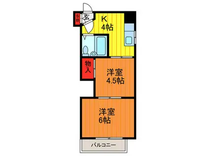 トゥリオーニ守口B(2K/3階)の間取り写真
