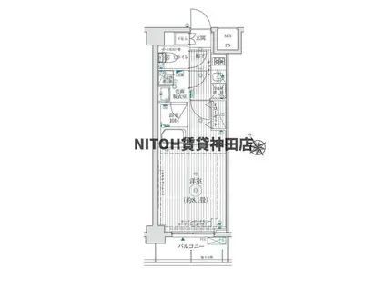リライア五反野(1K/4階)の間取り写真