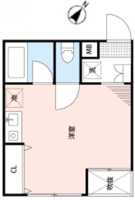 レジナス蕨(ワンルーム/1階)の間取り写真