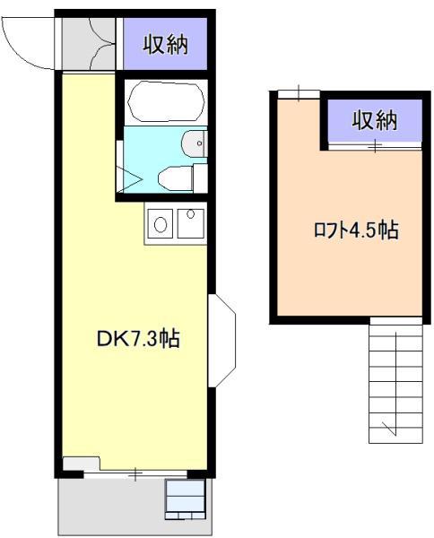 リエス新所沢2号館(ワンルーム/1階)の間取り写真