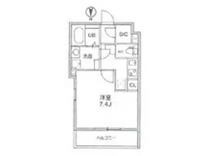 THE PALMS MUSE 新江古田(1K/4階)の間取り写真