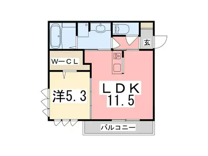ST.ISLAND II(1LDK/1階)の間取り写真
