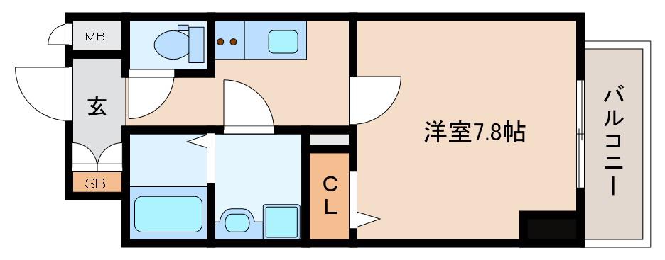 THE RESIDENCE S(1K/10階)の間取り写真