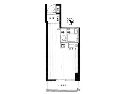 ハートランド南太田(ワンルーム/2階)の間取り写真