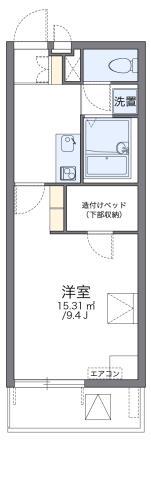 レオパレス太子堂(1K/4階)の間取り写真