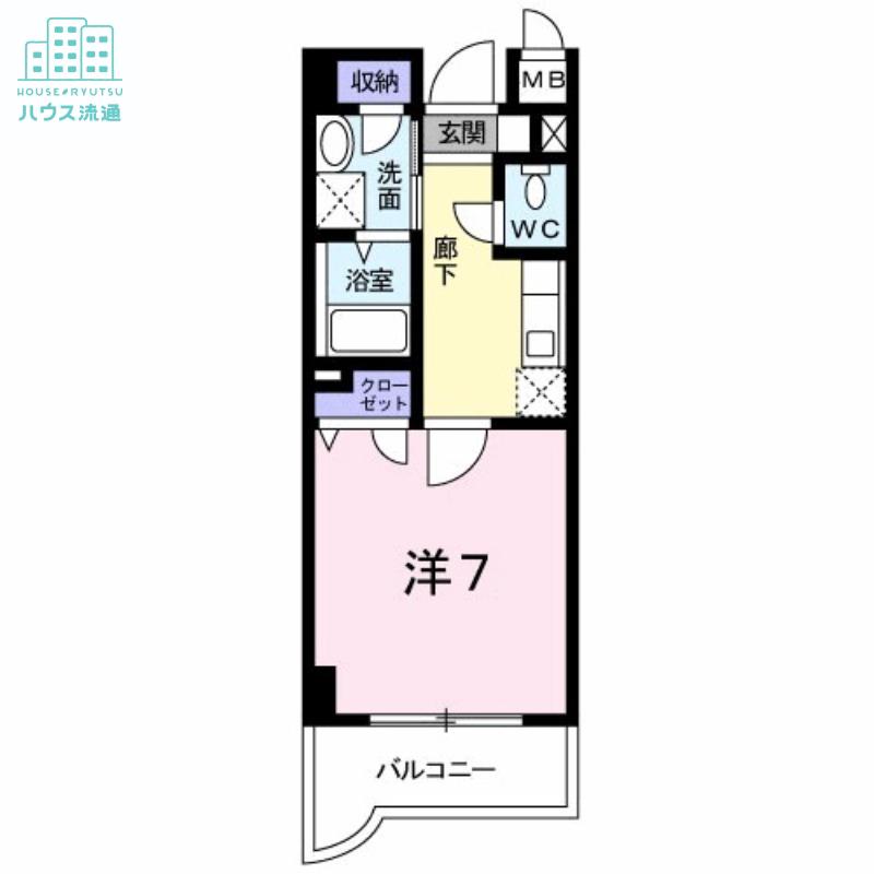 ANNEX31-V(1K/1階)の間取り写真