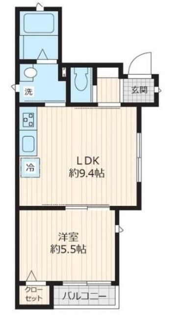 ディアス・ブリランテ(1LDK/1階)の間取り写真