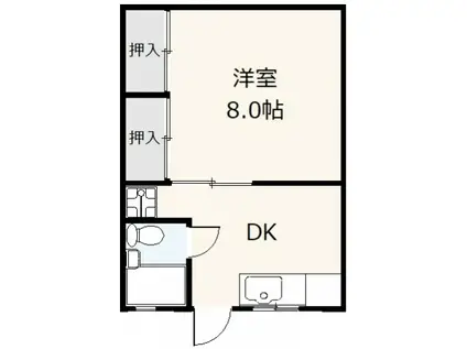 MARITOZZO(1DK/1階)の間取り写真