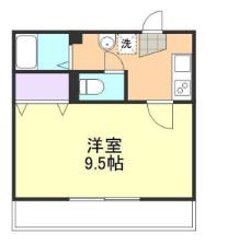 PEACE ONE(1K/2階)の間取り写真