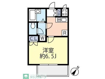 グランヴァン板橋本町エコヴェルデ(1K/2階)の間取り写真