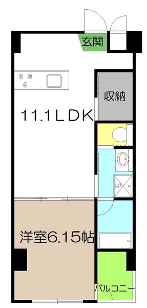 HARIMAYA STAYS(1LDK/4階)の間取り写真