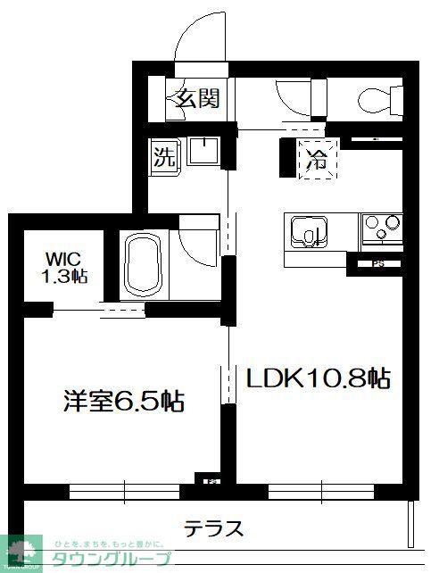 ヴィラデルソル(1LDK/4階)の間取り写真