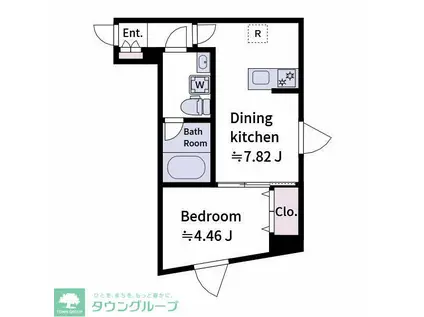 ALATO MEJIRO(1DK/4階)の間取り写真