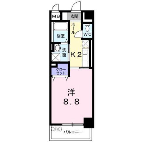 プチラパン(1K/3階)の間取り写真