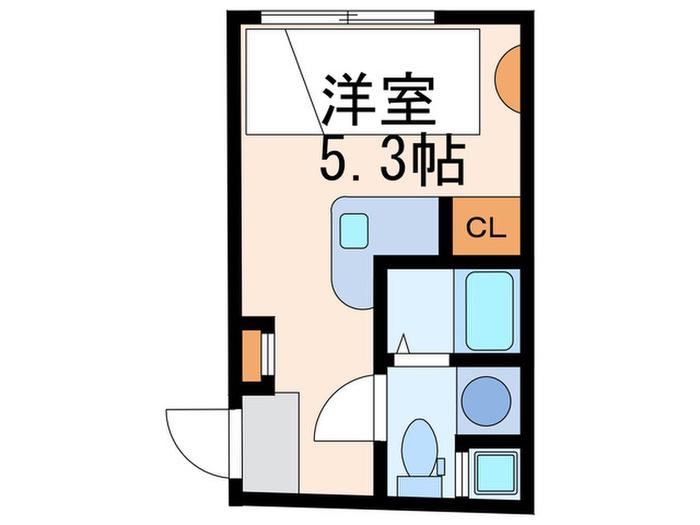 HJ PLACE 初台南(ワンルーム/2階)の間取り写真