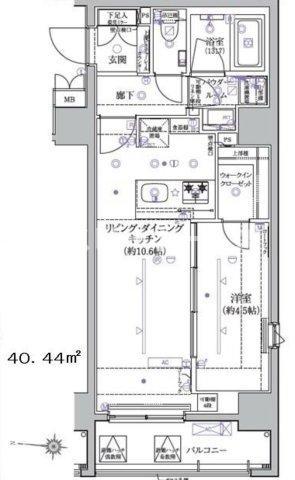 ARTESSIMO SOLO(1LDK/3階)の間取り写真