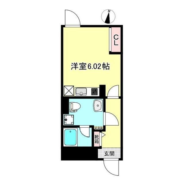 CREAL東高円寺(ワンルーム/3階)の間取り写真