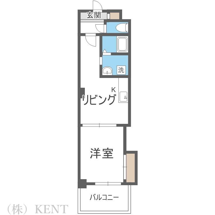 ノースマンション桑園(1LDK/3階)の間取り写真