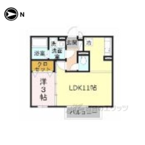 ヴァンソレイユ(1LDK/2階)の間取り写真
