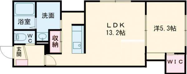NORFINO AILES (1LDK/2階)の間取り写真