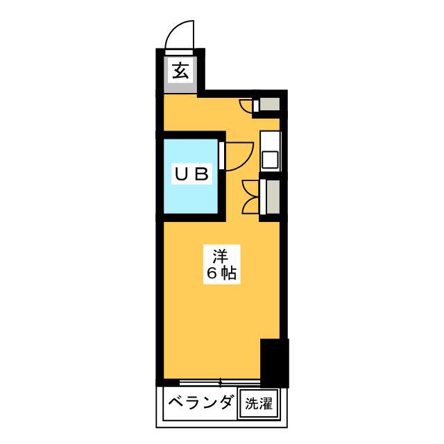 KSビル(ワンルーム/4階)の間取り写真