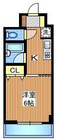 コンフォール中野(1K/3階)の間取り写真