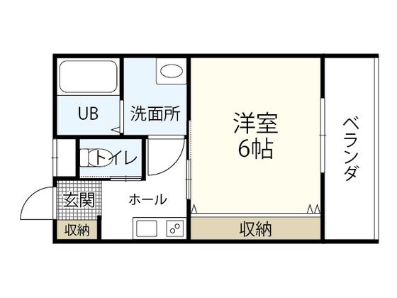 SOURIRE安芸中野駅前(1K/1階)の間取り写真