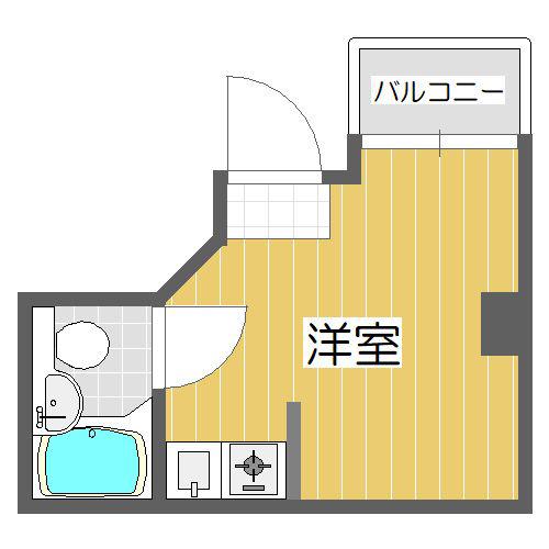 エムズ東梅田(ワンルーム/1階)の間取り写真