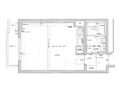 若宮ハウス(ワンルーム/3階)の間取り写真