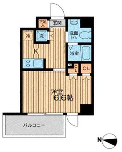 エスティメゾン武蔵小山(1K/3階)の間取り写真