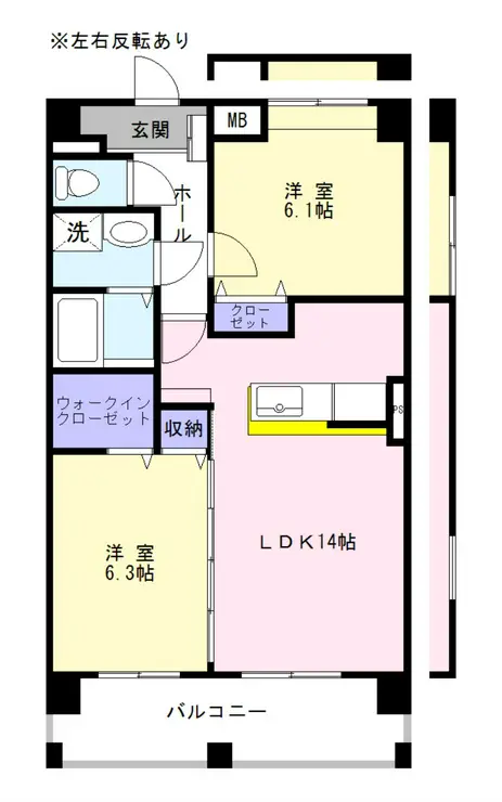 オリーブコート塚田 5階階 間取り