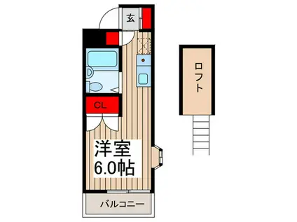 コーポみゆき(ワンルーム/2階)の間取り写真