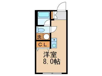 HJ PLACE SHIROKANE(ワンルーム/2階)の間取り写真