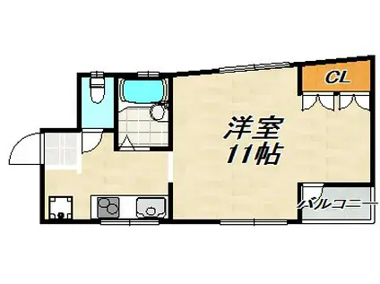 SHESオオツカ(1K/3階)の間取り写真