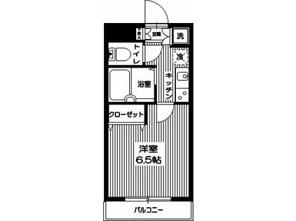 スカイコート練馬桜台(1K/1階)の間取り写真