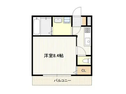 陽樹イブ(1K/3階)の間取り写真