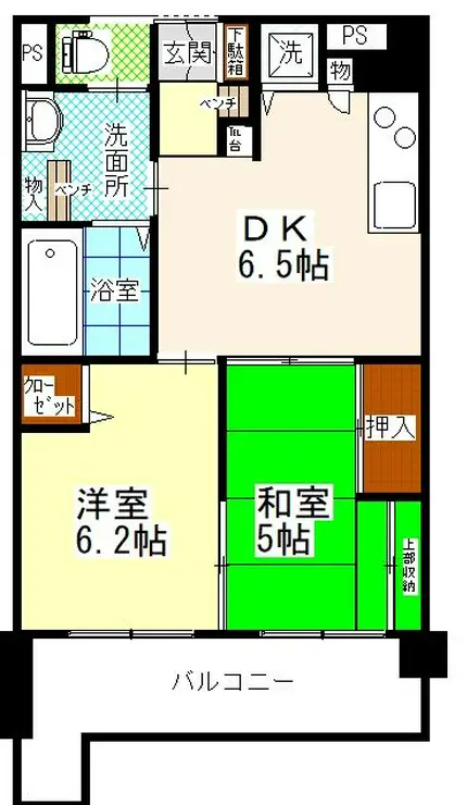 エスタシオン高砂 6階階 間取り