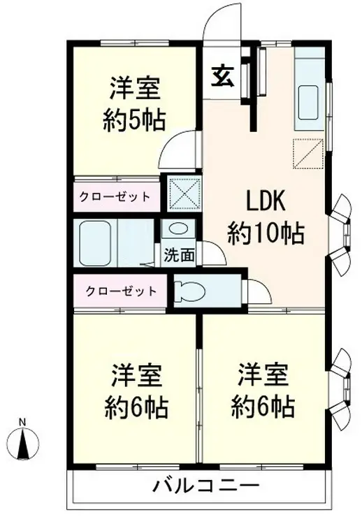 サンライズ大塚 4階階 間取り