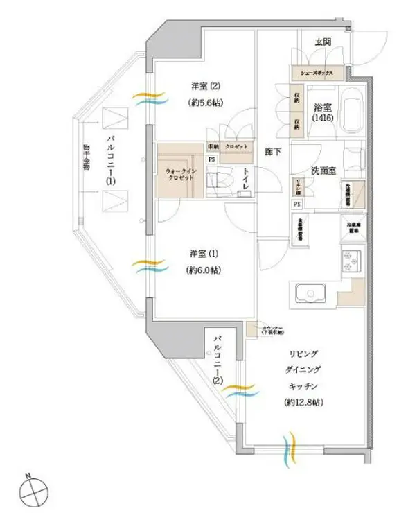 サンメゾン目白高田 10階階 間取り