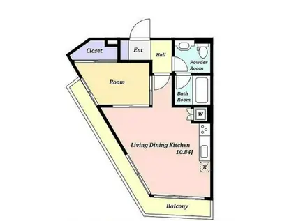 I-LAND渋谷東(1LDK/3階)の間取り写真